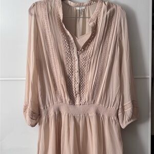 Joie Light Pink Dress 100% silk